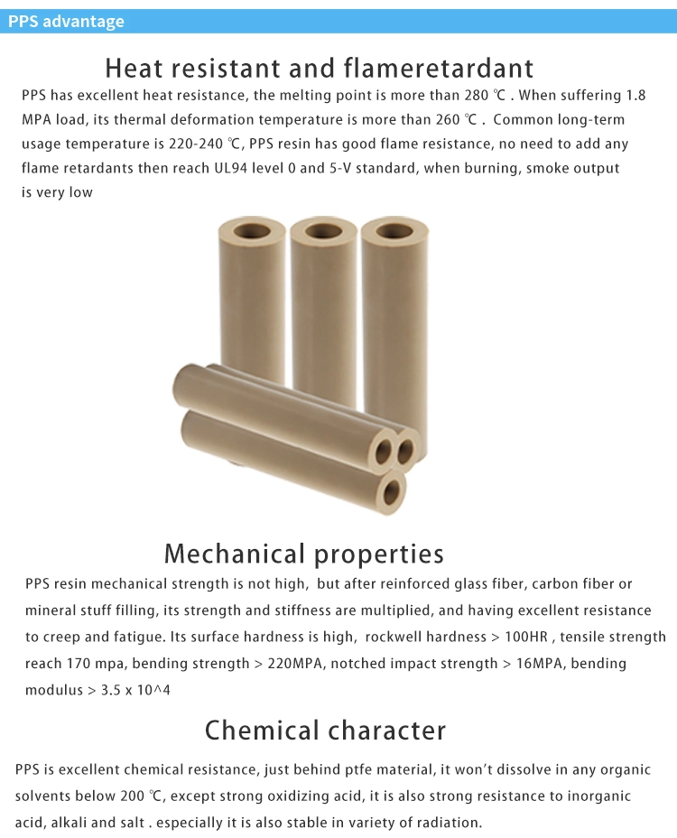 Engineering Plastic PPS Wear-Resistant Rod