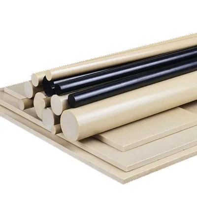 Extruded Carbon Fiber/Glass Fiber Filled or Pure PPS Sheet, PPS Rod