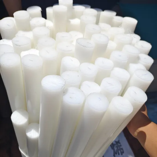 Colored POM PTFE HDPE Polyethylene Cutting Solid Round Rod 